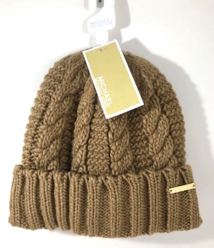 michael kors cable knit beanie